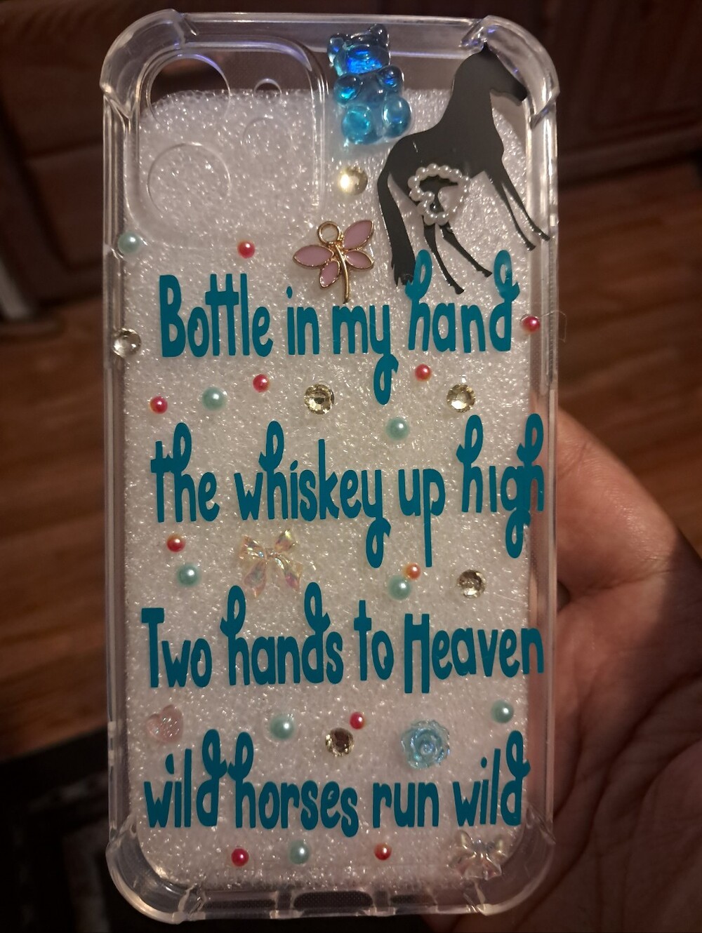 iPhone 12 Case. Clear Decorative Phone Case 🐎